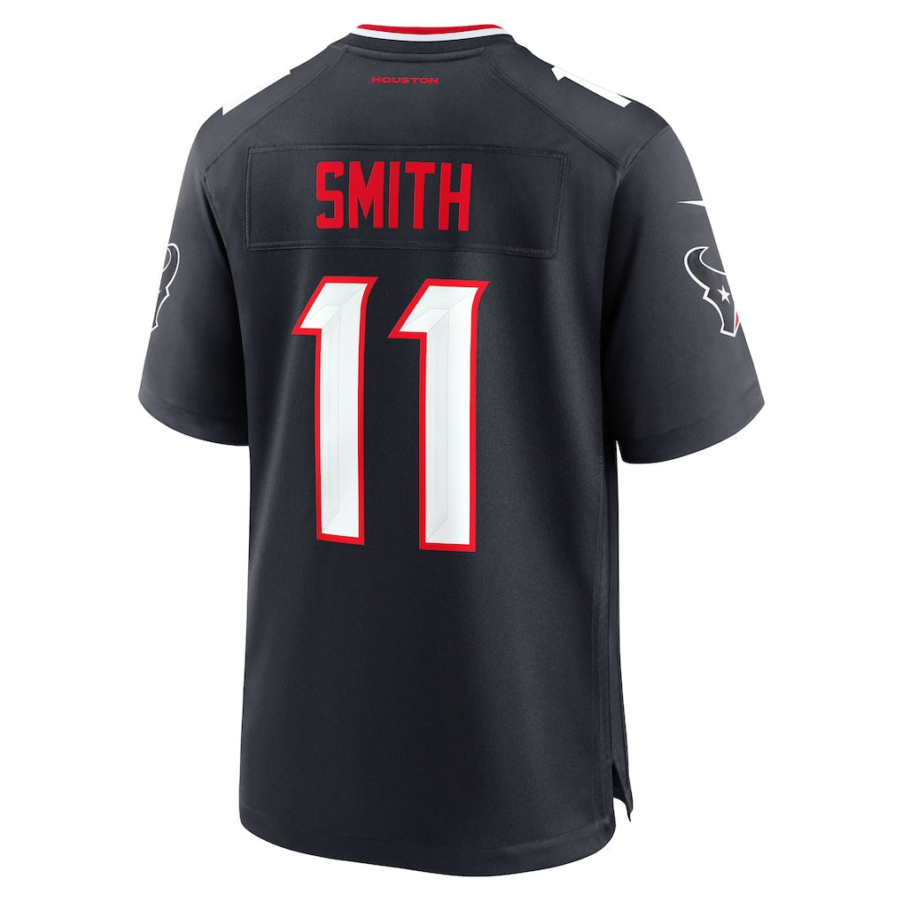 Tlead H.Texans #11 Tremon Smith Navy Team Game Jersey