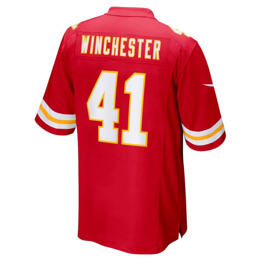 Tlead KC.Chiefs #41 James Winchester Red Game Jersey