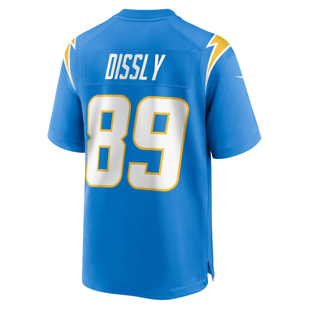 Tlead LA.Chargers #89 Will Dissly Powder Blue Team Game Jersey