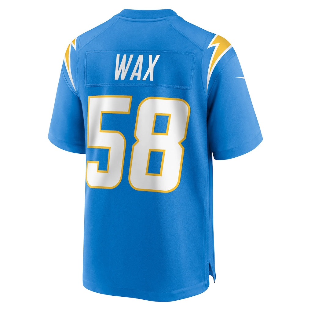 Tlead LA.Chargers #58 Marlowe Wax Powder Blue Team Game Jersey