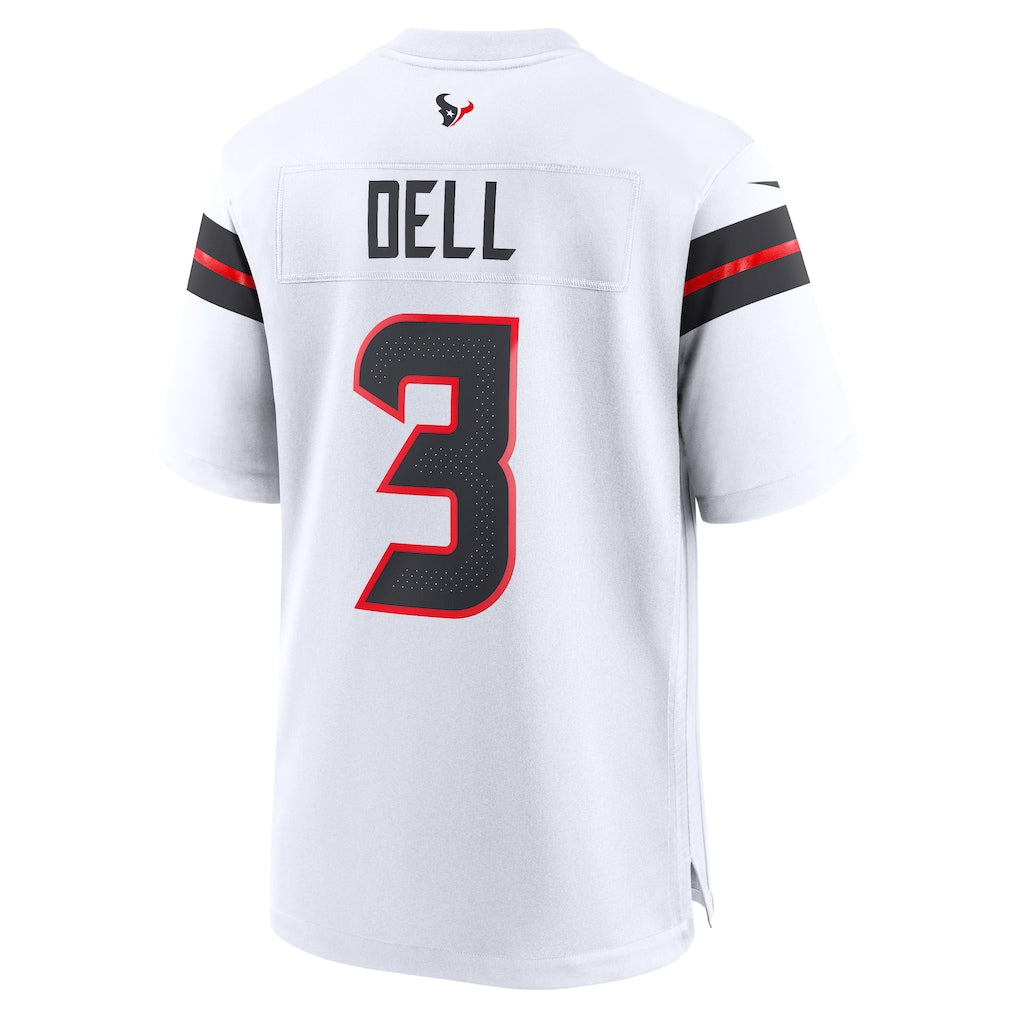 Tlead H.Texans #3 Tank Dell White Game Jersey