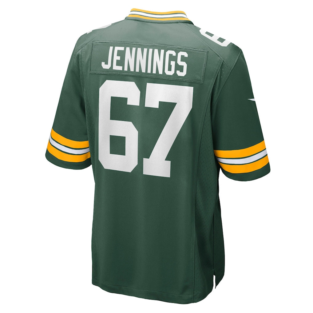 Tlead GB.Packers #67 Donovan Jennings Green Game Jersey