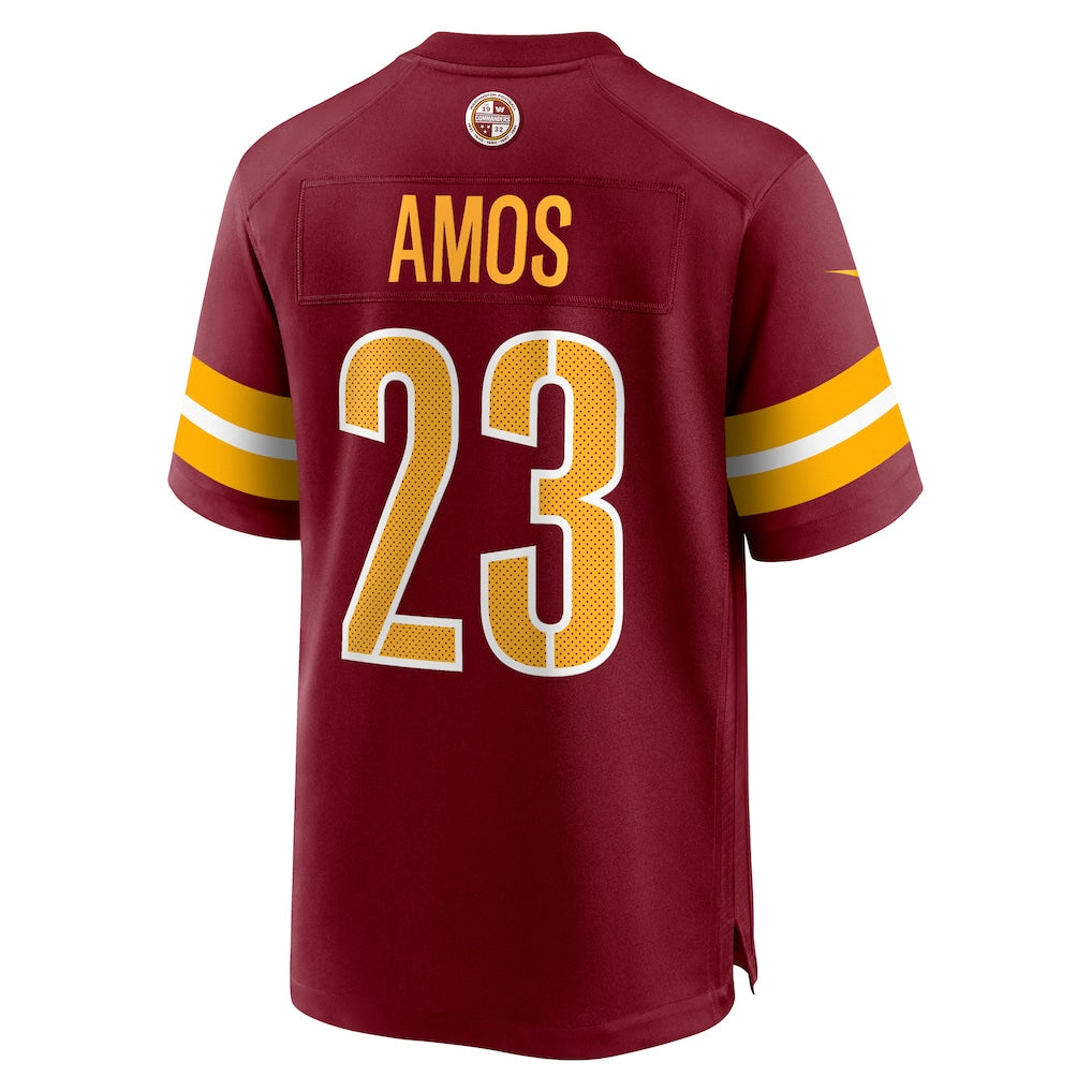 Tlead W.Commanders #23 Trey Amos Burgundy Team Game Jersey