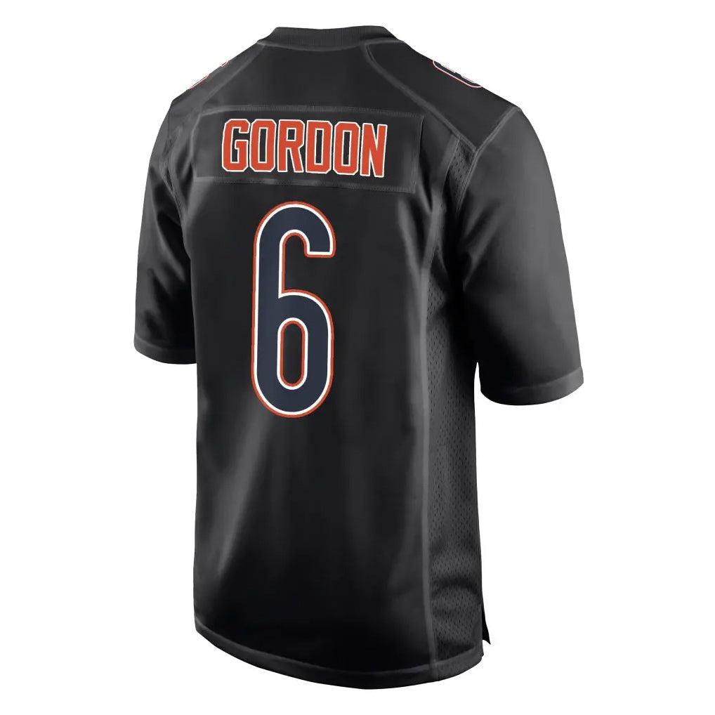 Tlead C.Bears #6 Kyler Gordon Player Carbon Black Fashion Game Stitched Jerseys