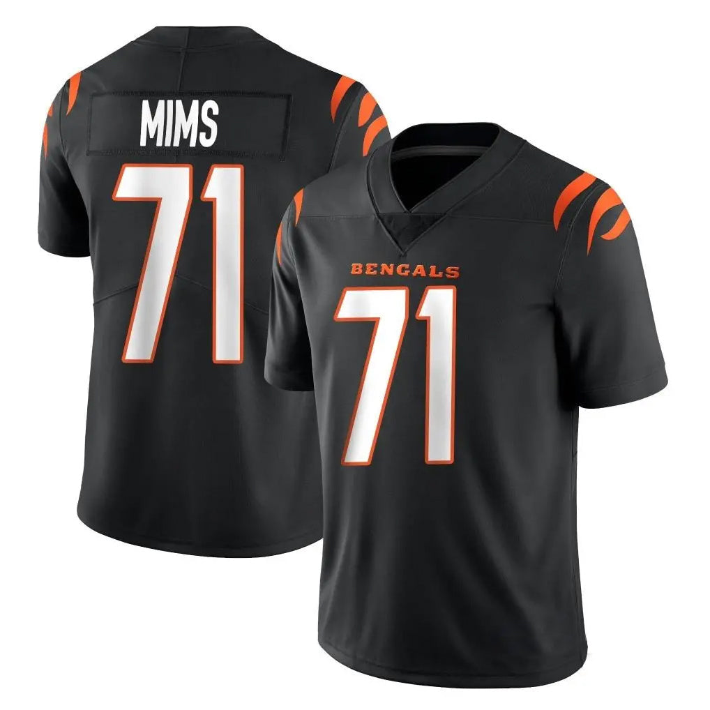 Tlead C.Bengals #71 Amarius Mims Player Black Vapor Untouchable Limited Home Game Stitched Jerseys