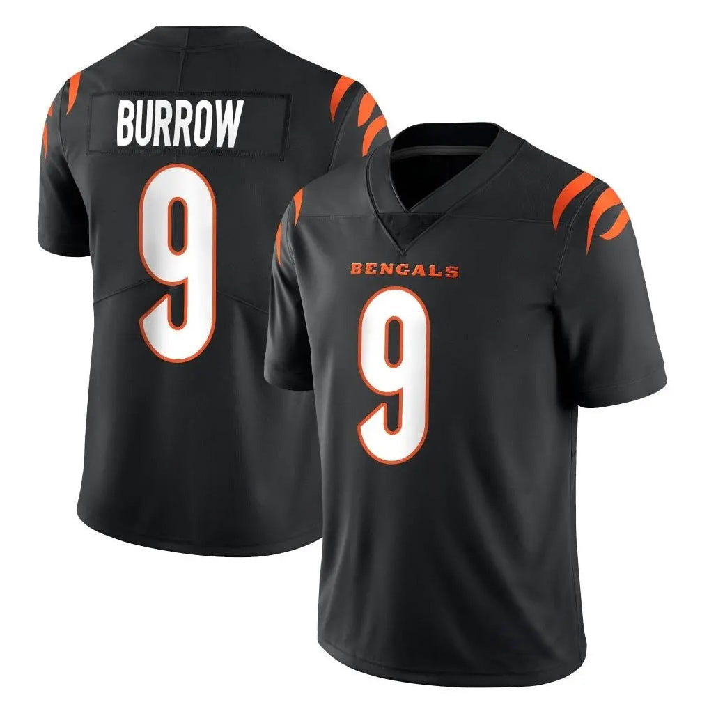 Tlead C.Bengals #9 Joe Burrow Player Black Vapor Untouchable Limited Home Game Stitched Jerseys
