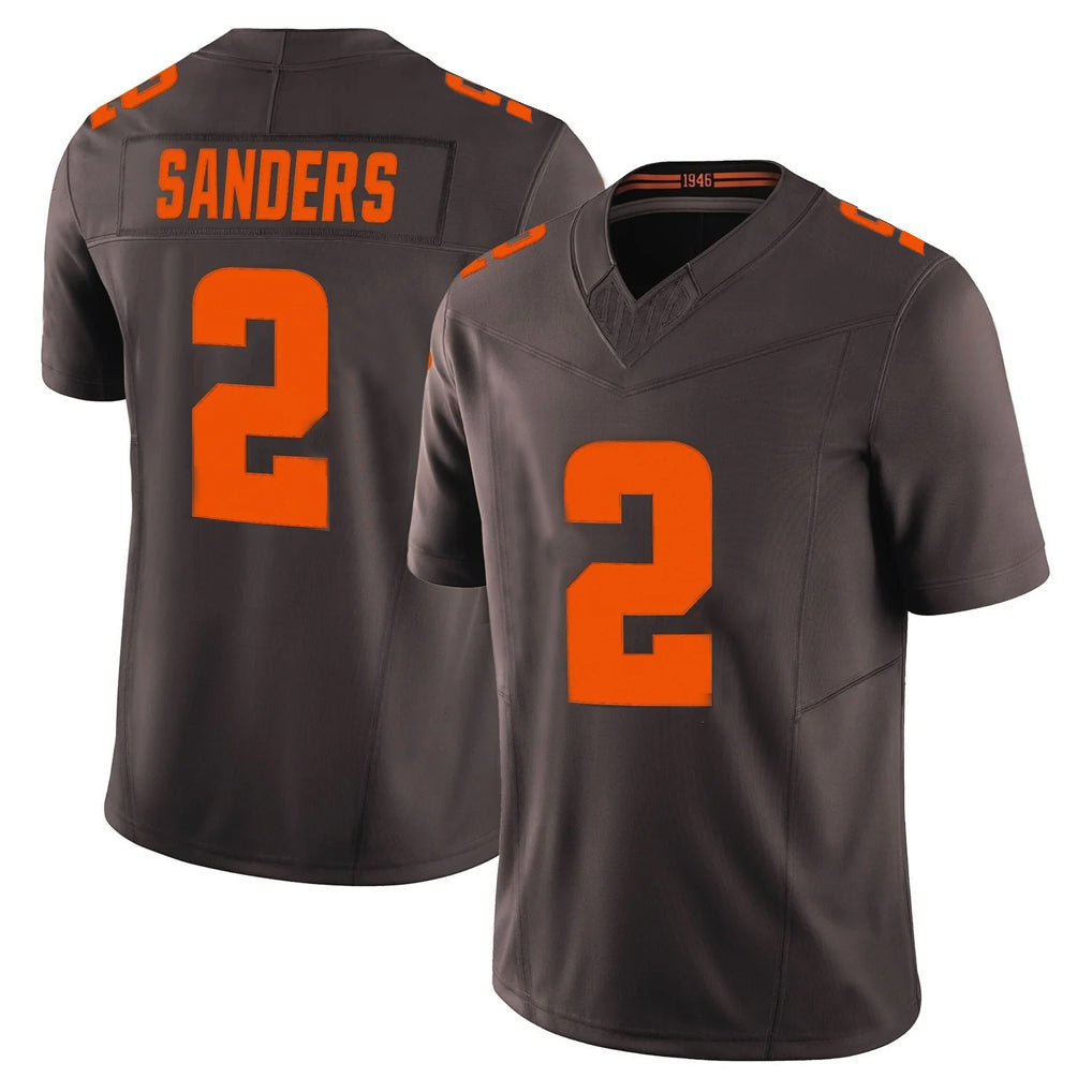 Tlead C.Browns #2 Shedeur Sanders Player Brown Limited Vapor F.U.S.E. Alternate Game Stitched Jerseys