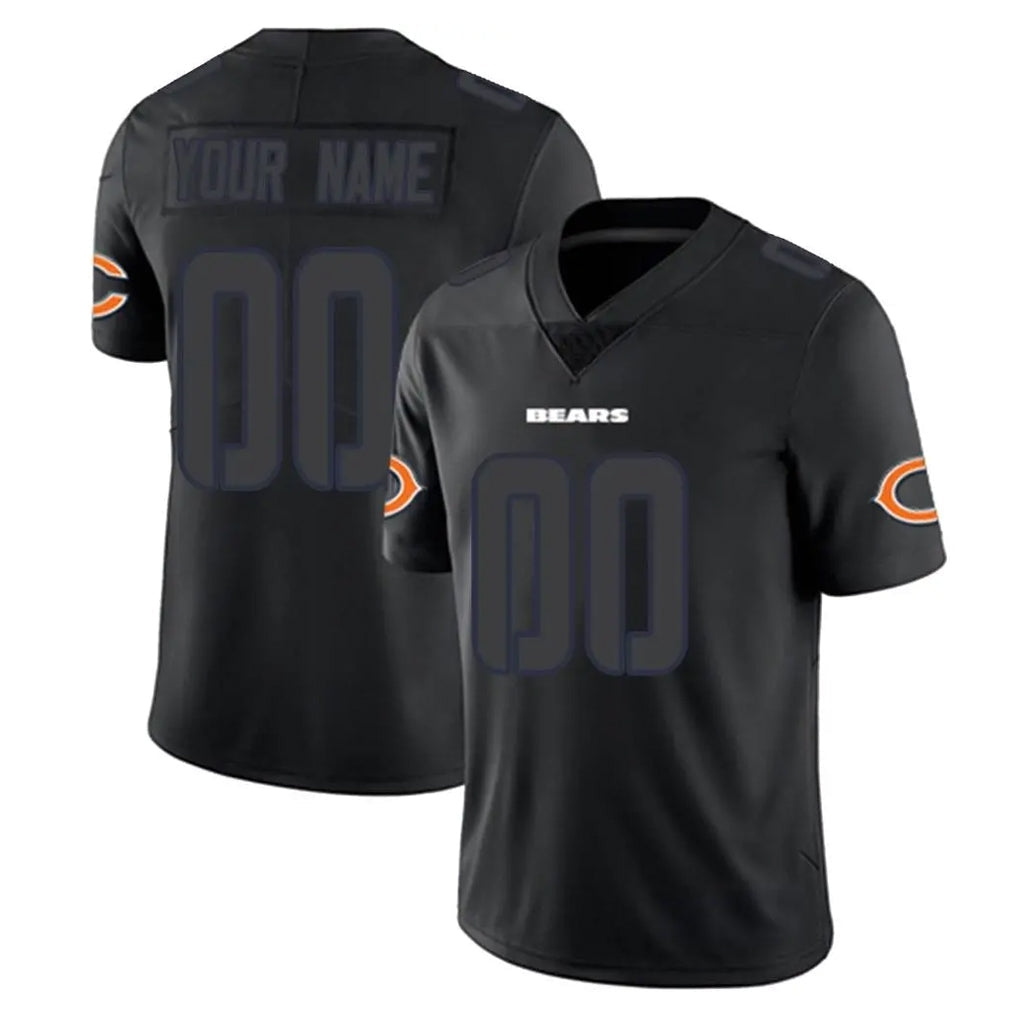 Tlead Custom C.Bears Black Impact Limited Game Any Name & Numbers Stitched Jerseys