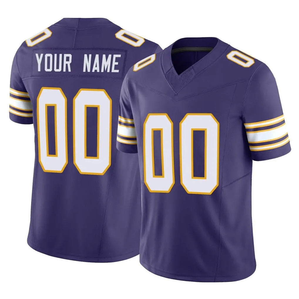 Tlead Custom MN.Vikings Purple Limited Classic Vapor F.U.S.E. Home Game Any Name & Numbers Stitched Jerseys
