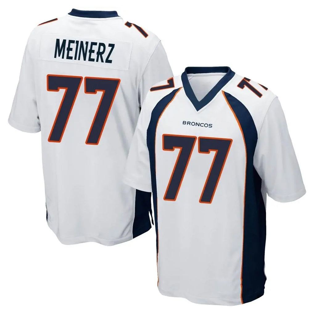 Tlead D.Broncos #77 Quinn Meinerz Player White Game Stitched Jerseys
