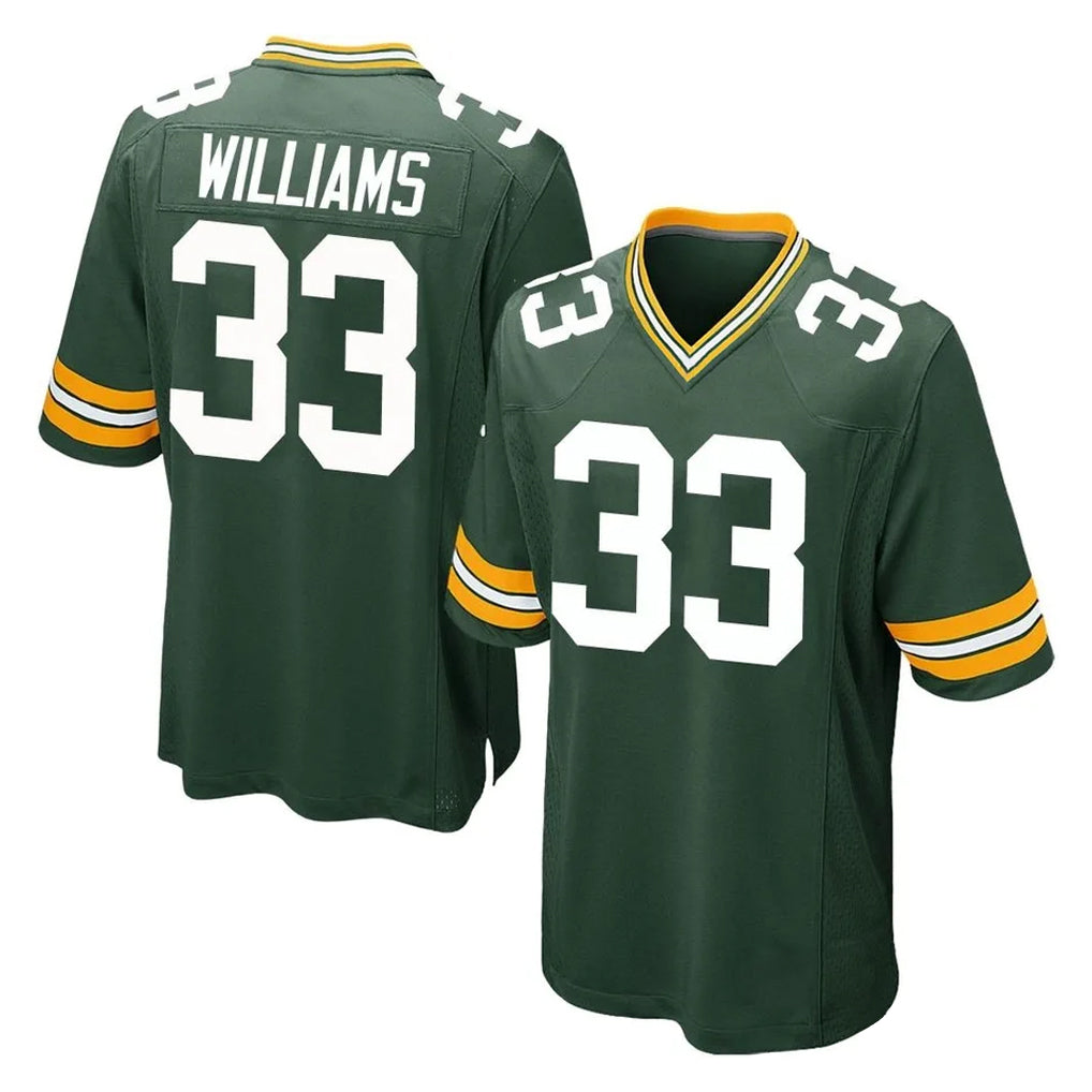 Tlead GB.Packers #33 Evan Williams Player Green Home Game Stitched Jerseys