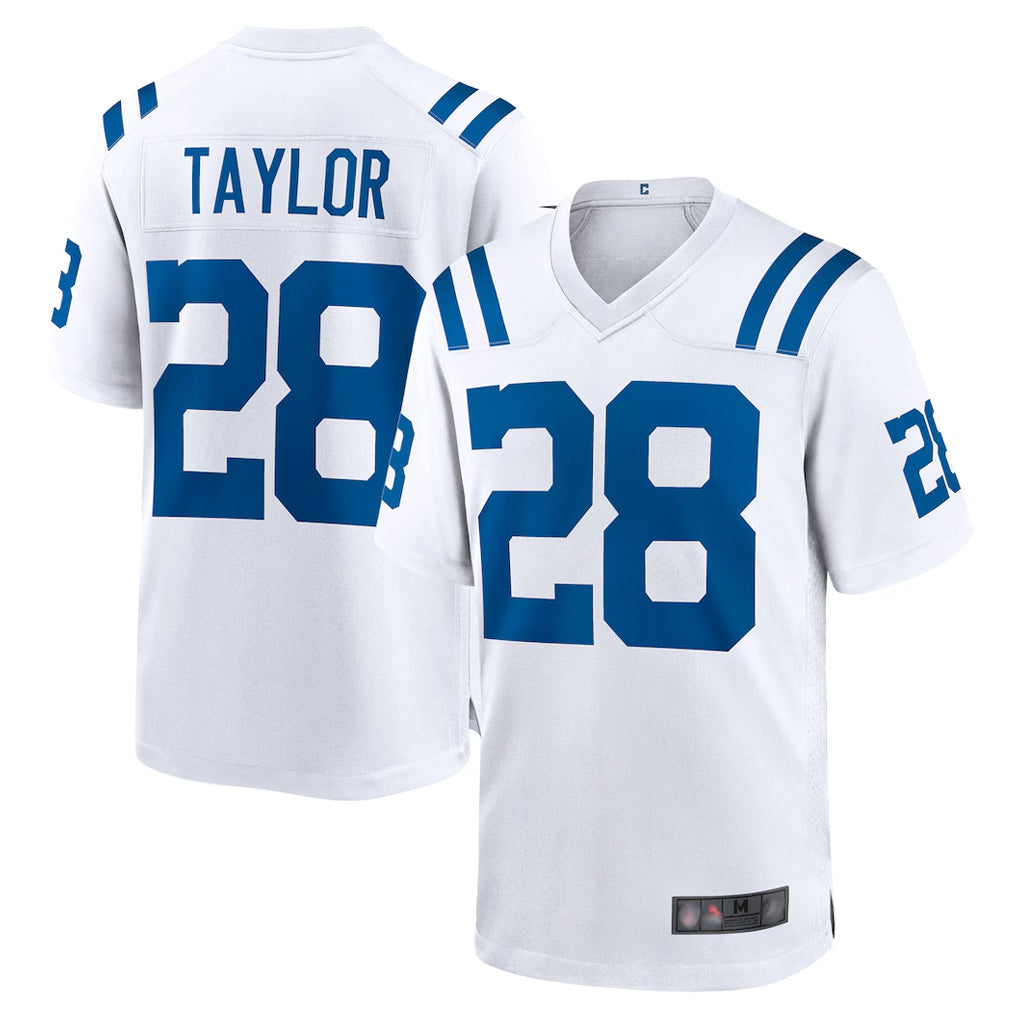 Tlead IN.Colts #28 Jonathan Taylor Player White Home Game Stitched Jerseys