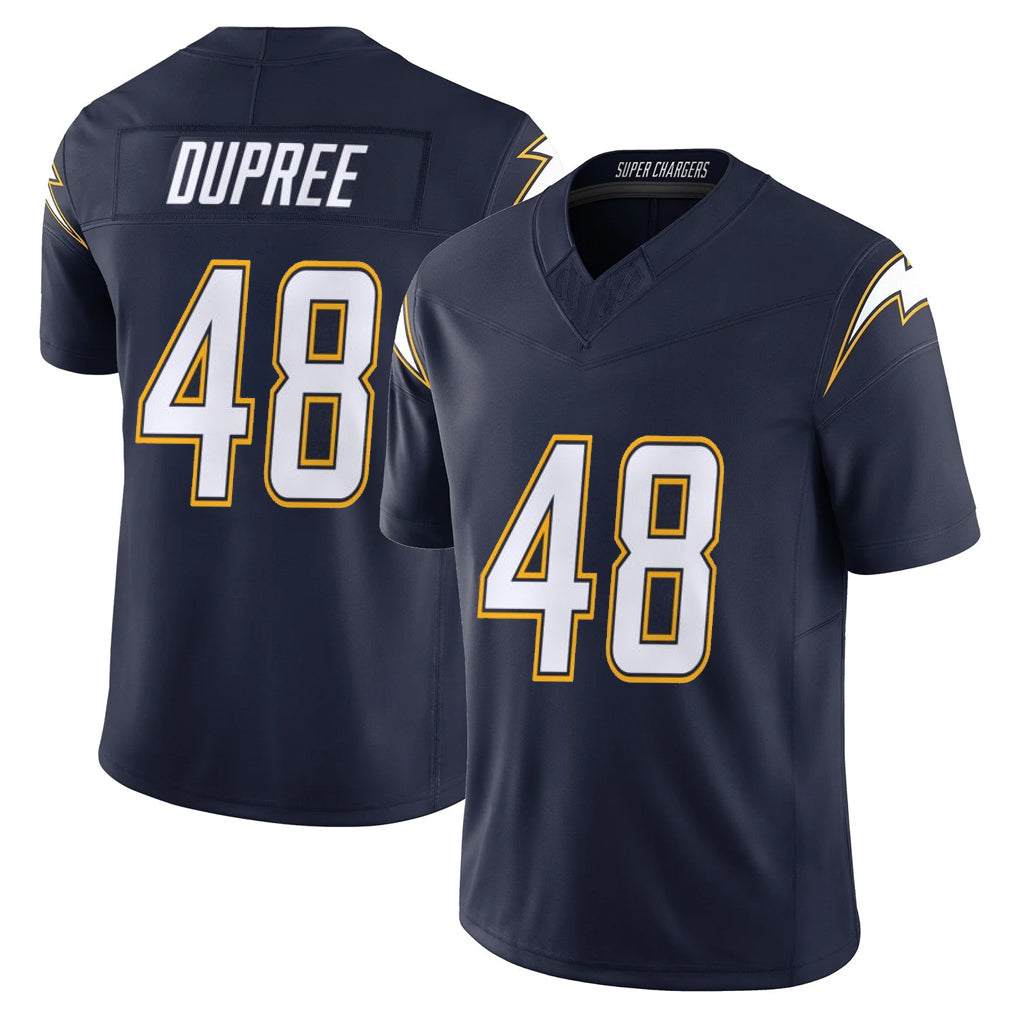 Tlead LA.Chargers #48 Bud Dupree Player Navy Vapor F.U.S.E. Limited Home Game Stitched Jerseys