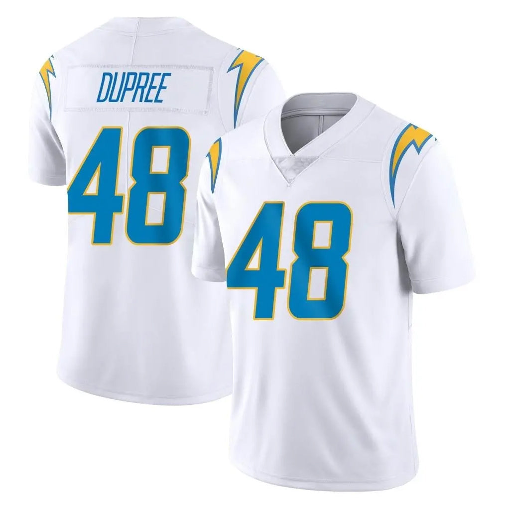 Tlead LA.Chargers #48 Bud Dupree Player White Limited Vapor Untouchable Home Game Stitched Jerseys