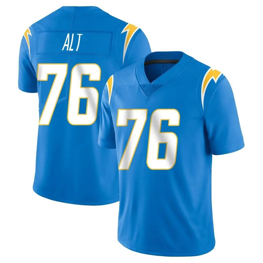 Tlead LA.Chargers #76 Joe Alt Player Blue Limited Vapor Untouchable Home Game Stitched Jerseys