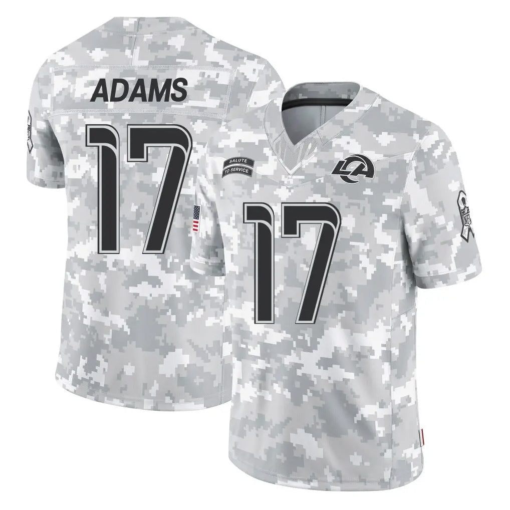Tlead LA.Rams #17 Davante Adams Player Arctic Camo Salute To Service Limited Game Stitched Jerseys