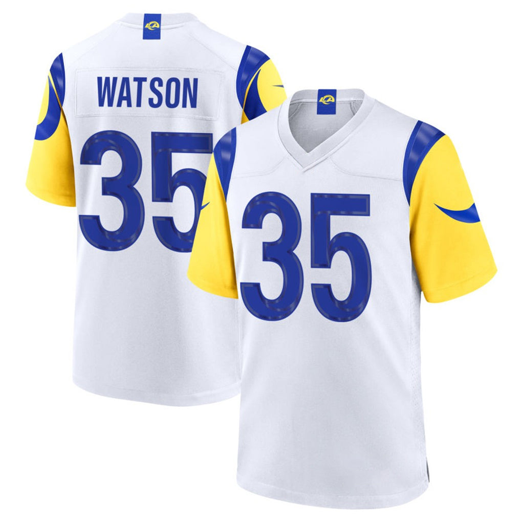 Tlead LA.Rams #35 Jaylen Watson Player White Limited Home Game Stitched Jerseys