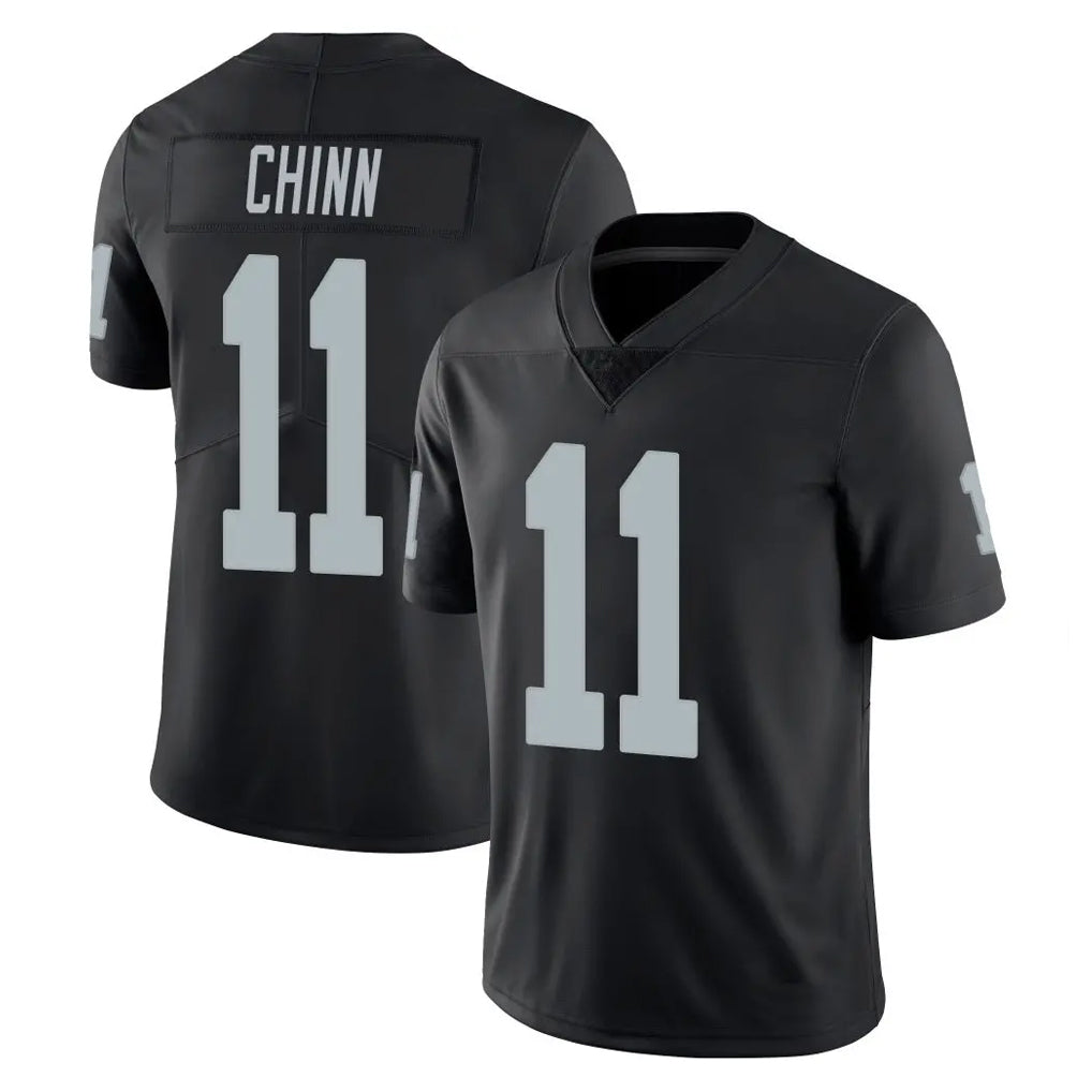 Tlead LV.Raiders #11 Jeremy Chinn Player Black Limited Vapor Untouchable Home Game Stitched Jerseys