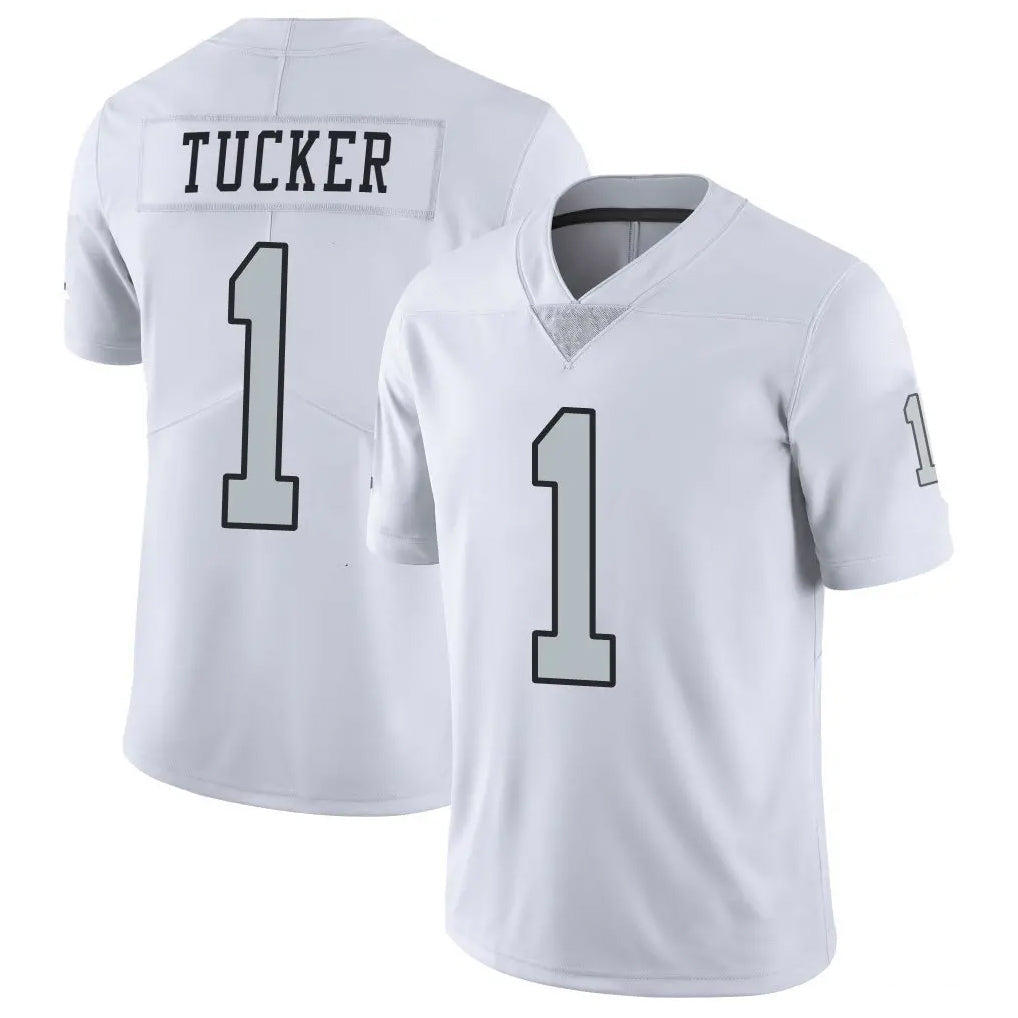 Tlead LV.Raiders #1 Tre Tucker Player White Limited Color Rush Home Game Stitched Jerseys