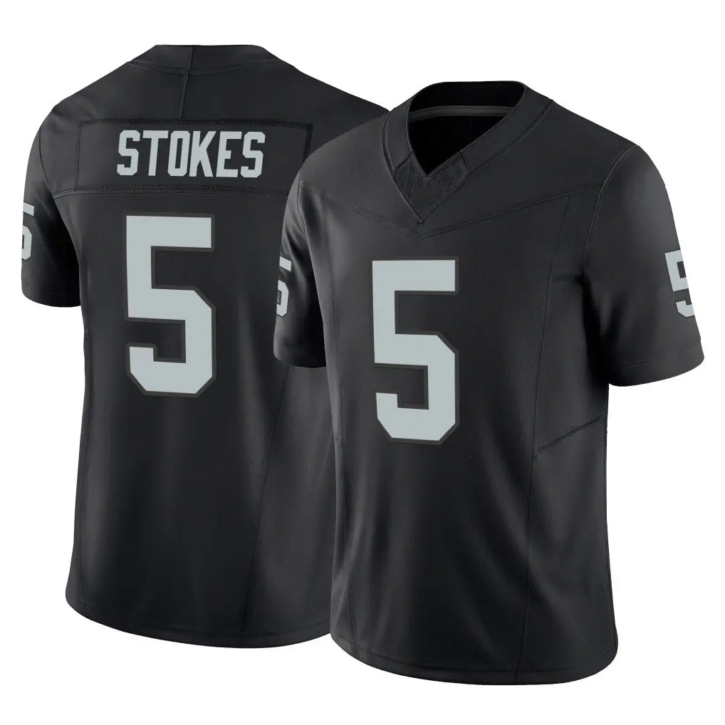 Tlead LV.Raiders #5 Eric Stokes Player Black Limited Vapor F.U.S.E. Home Game Stitched Jerseys