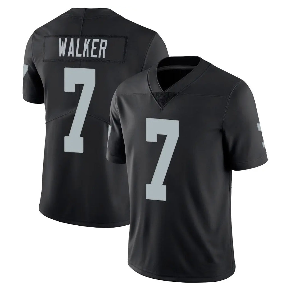 Tlead LV.Raiders #7 Quay Walker Player Black Limited Vapor Untouchable Home Game Stitched Jerseys