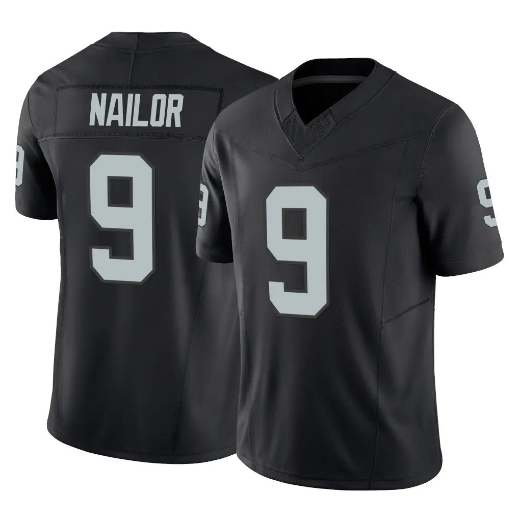 Tlead LV.Raiders #9 Jalen Nailor Player Black Limited Vapor F.U.S.E. Home Game Stitched Jerseys