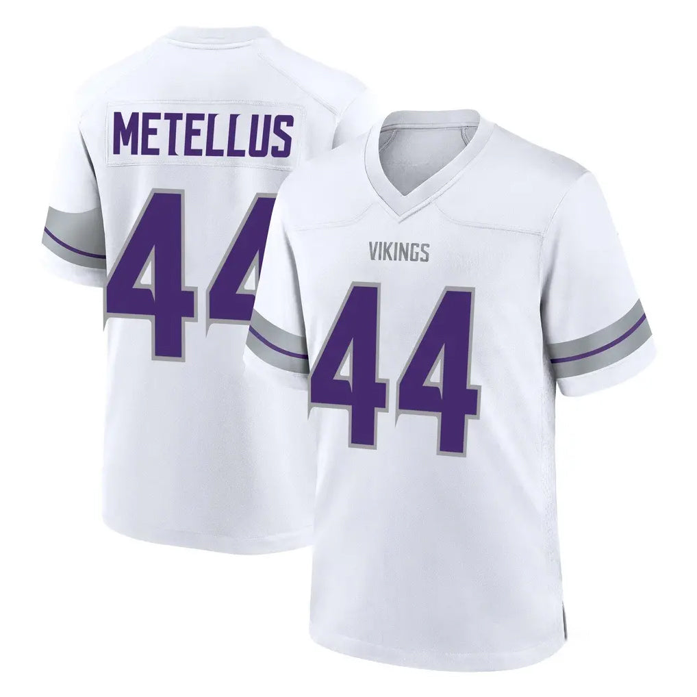 Tlead MN.Vikings #44 Josh Metellus Player White Alternate Home Game Stitched Jerseys