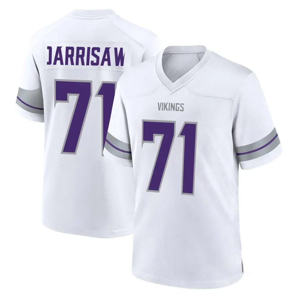 Tlead MN.Vikings #71 Christian Darrisaw Player White Alternate Home Game Stitched Jerseys