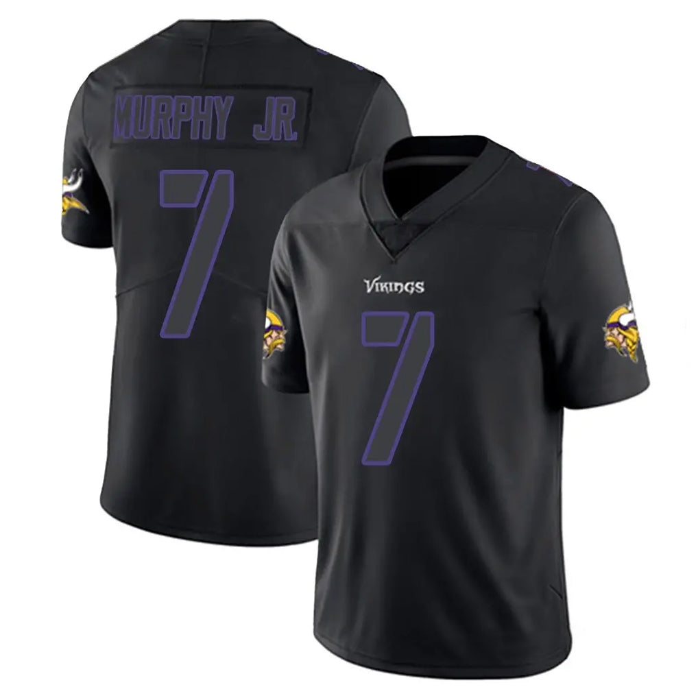 Tlead MN.Vikings #7 Byron Murphy Jr. Player Black Impact LImited Home Game Stitched Jerseys