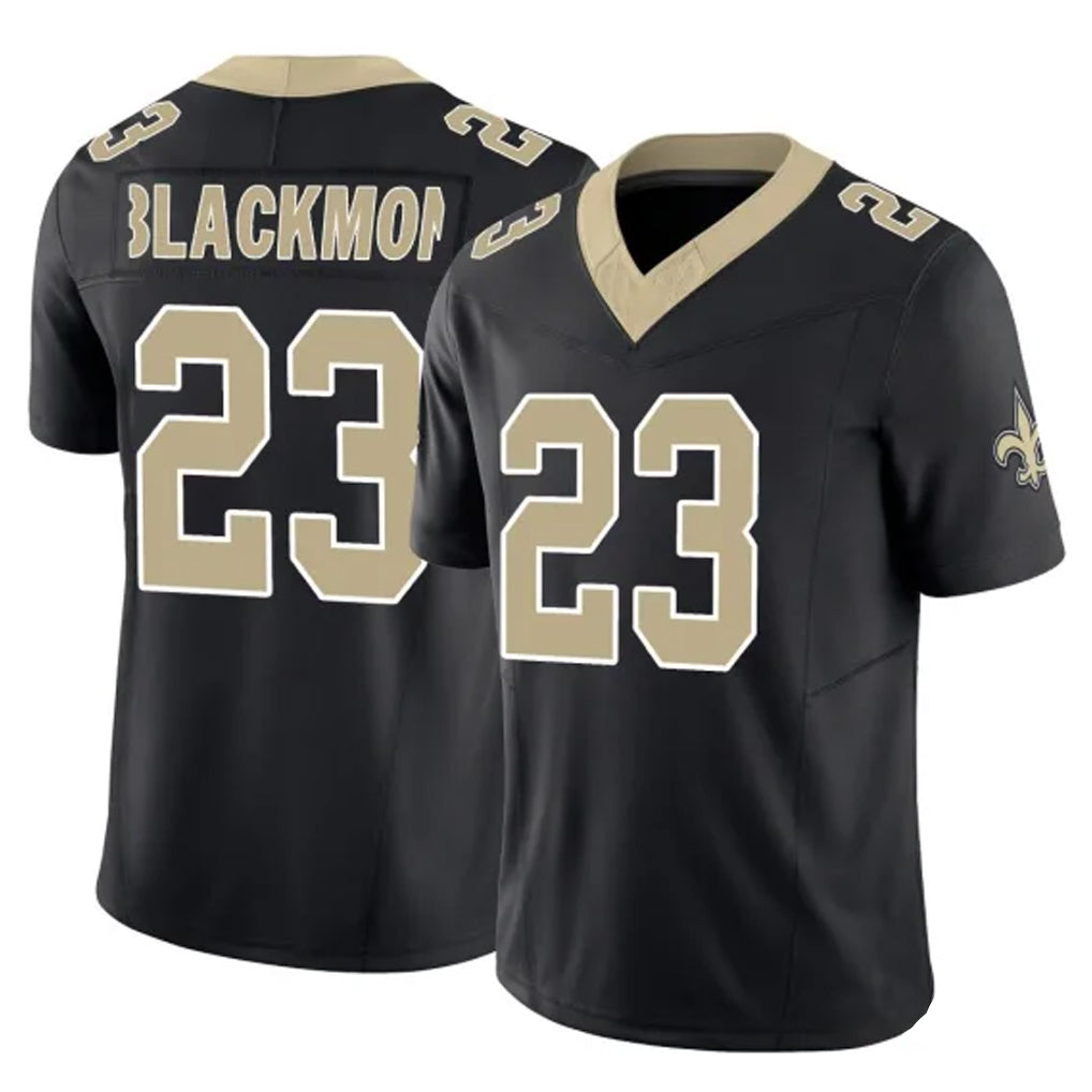Tlead NO.Saints #23 Julian Blackmon Player Black Limited Vapor F.U.S.E. Home Game Stitched Jerseys