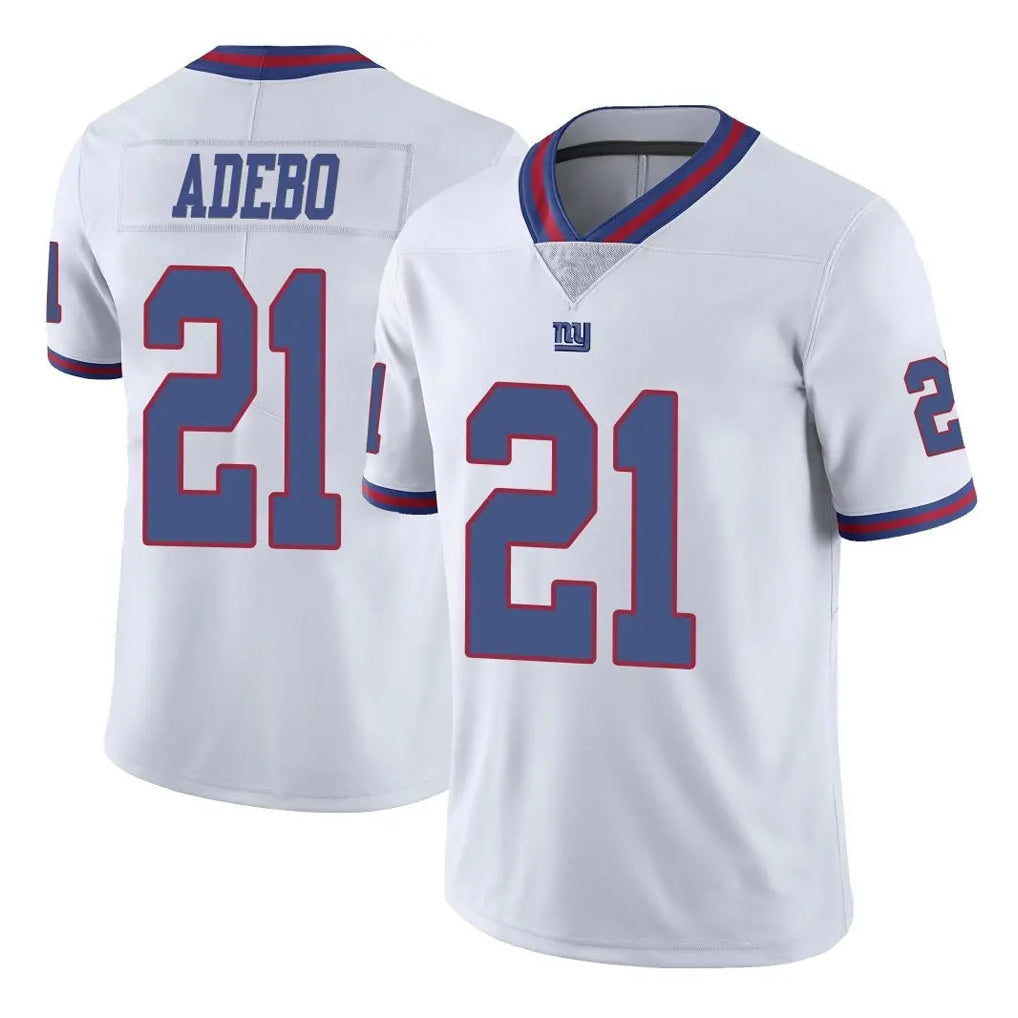 Tlead NY.Giants #21 Paulson Adebo Player White Color Rush Home Game Stitched Jerseys