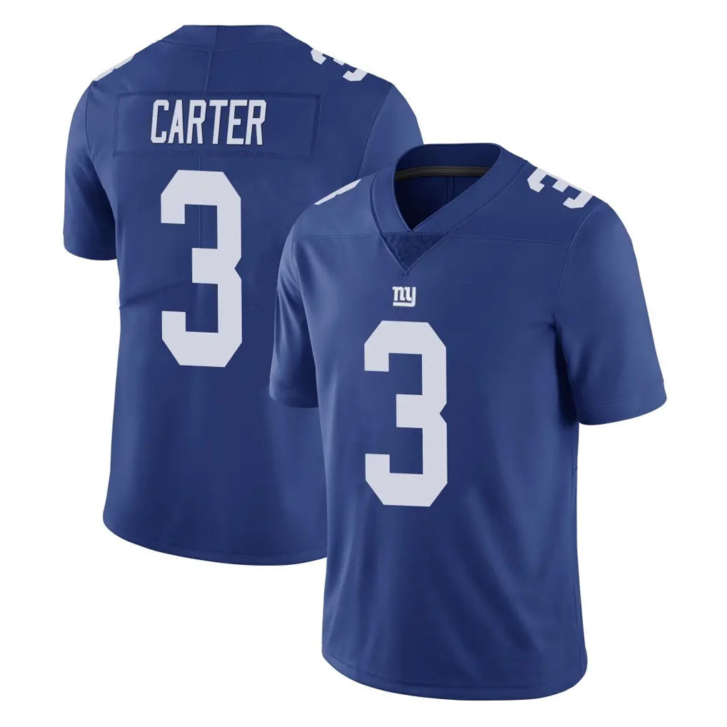 Tlead NY.Giants #3 Abdul Carter Player Royal Limited Vapor Untouchable Home Game Stitched Jerseys