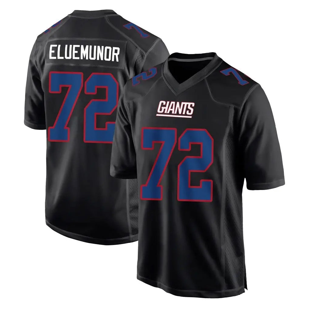 Tlead NY.Giants #72 Jermaine Eluemunor Player Carbon Fashion Limited Home Game Stitched Jerseys