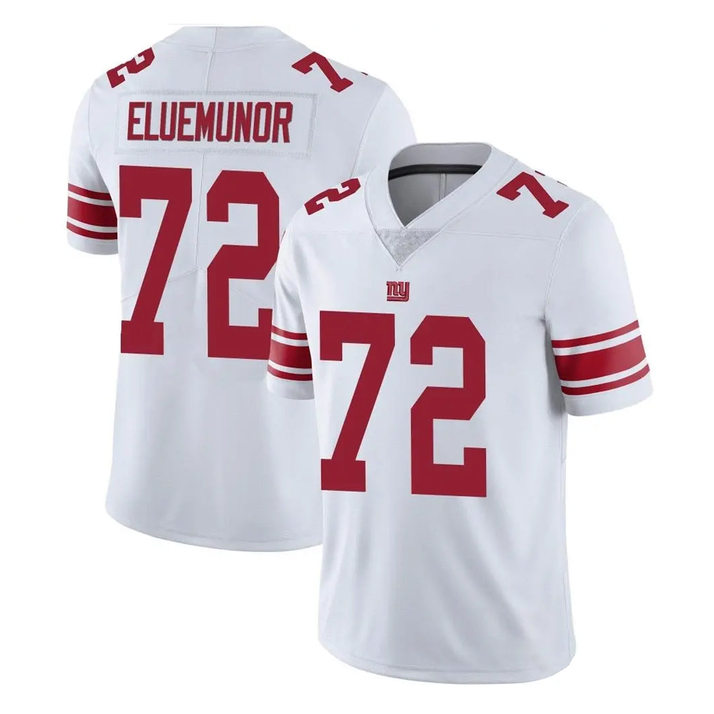 Tlead NY.Giants #72 Jermaine Eluemunor Player White Limited Vapor Untouchable Home Game Stitched Jerseys