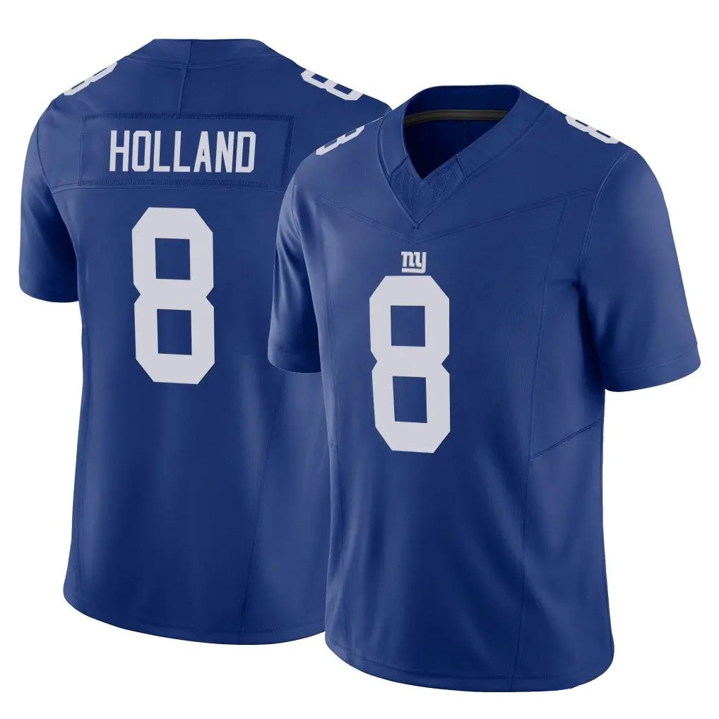 Tlead NY.Giants #8 Jevon Holland Player Royal Limited Vapor F.U.S.E. Home Game Stitched Jerseys