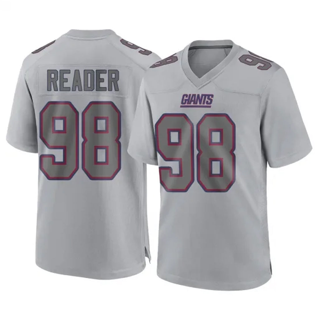 Tlead NY.Giants #98 DJ Reader Player Gray Atmosphere Fashion Limited Game Stitched Jerseys