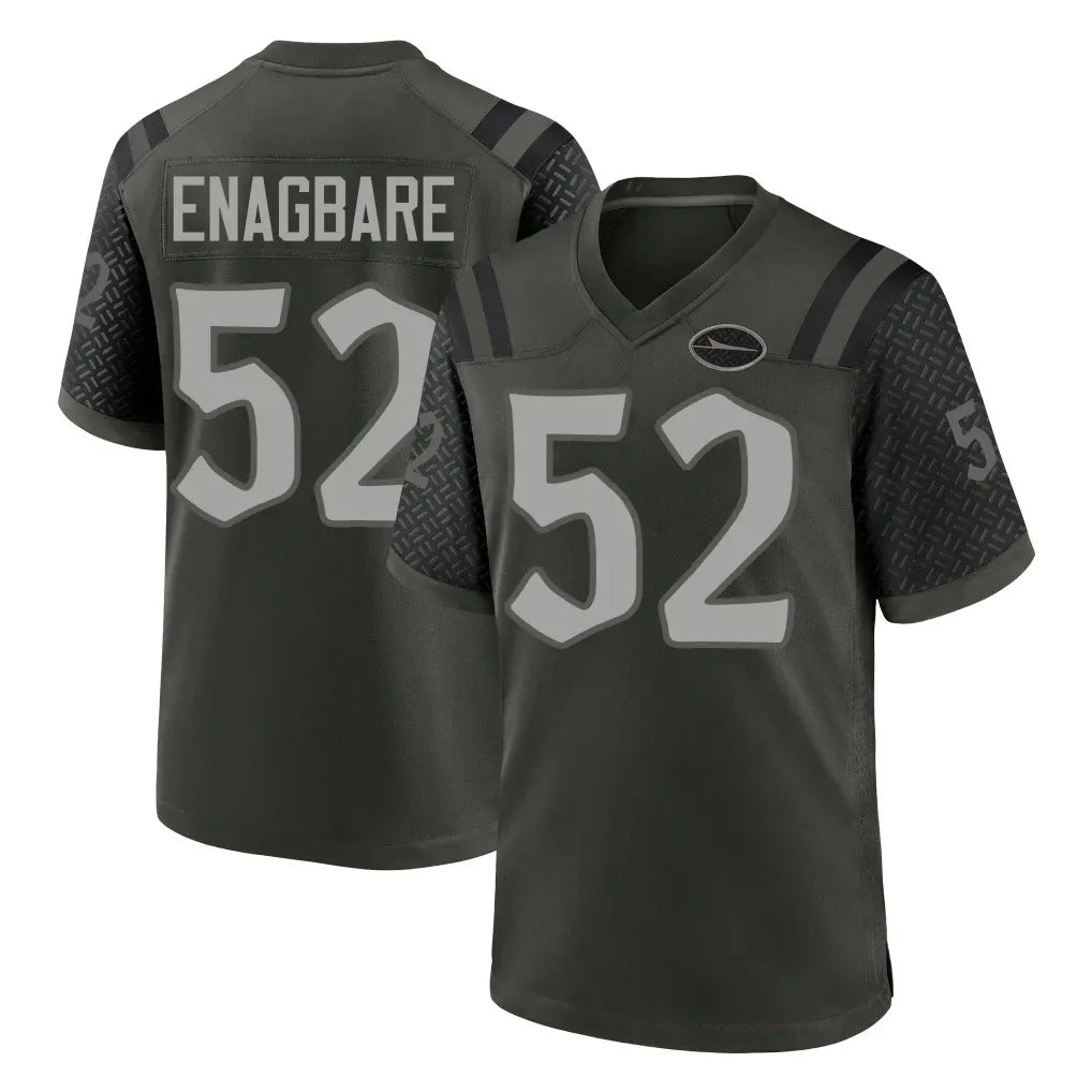 Tlead NY.Jets #52 Kingsley Enagbare Player Green 2025 Rivalries Collection Home Game Stitched Jerseys