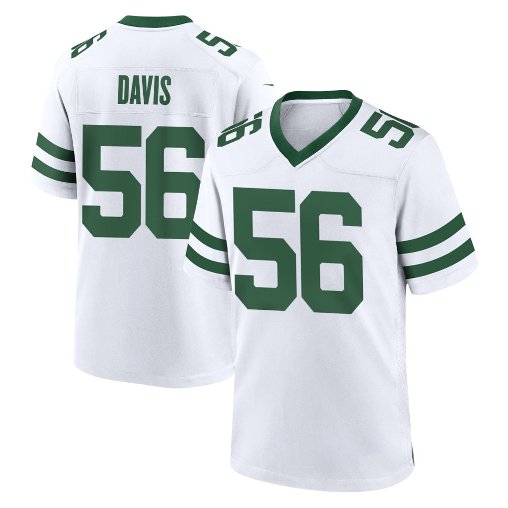 Tlead NY.Jets #56 Demario Davis Player White Legacy Home Game Stitched Jerseys