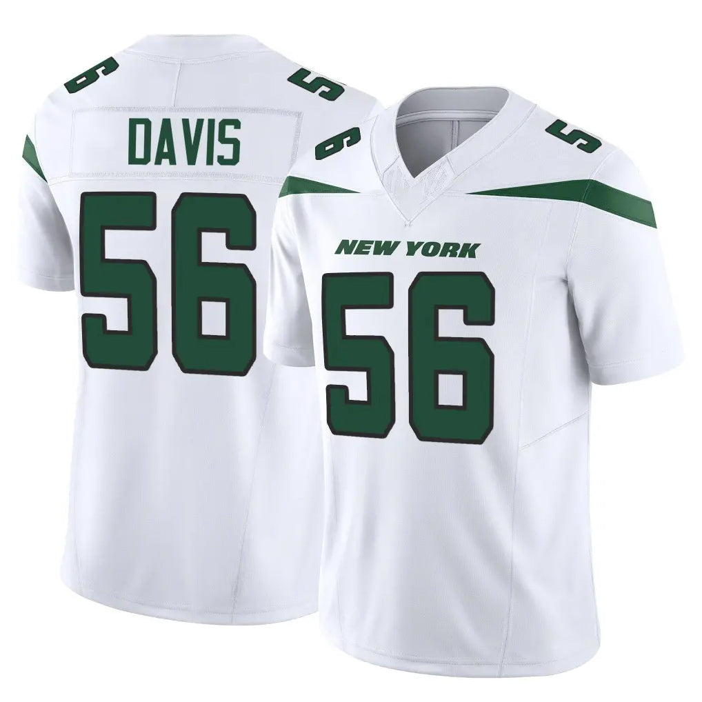 Tlead NY.Jets #56 Demario Davis Player White Limited Vapor F.U.S.E. Home Game Stitched Jerseys