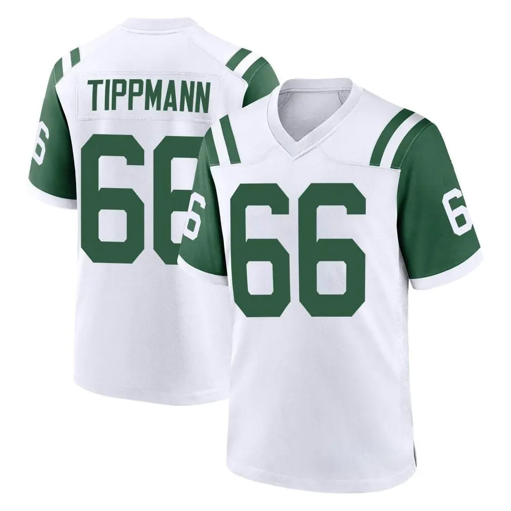 Tlead NY.Jets #66 Joe Tippmann Player White Classic Home Game Stitched Jerseys