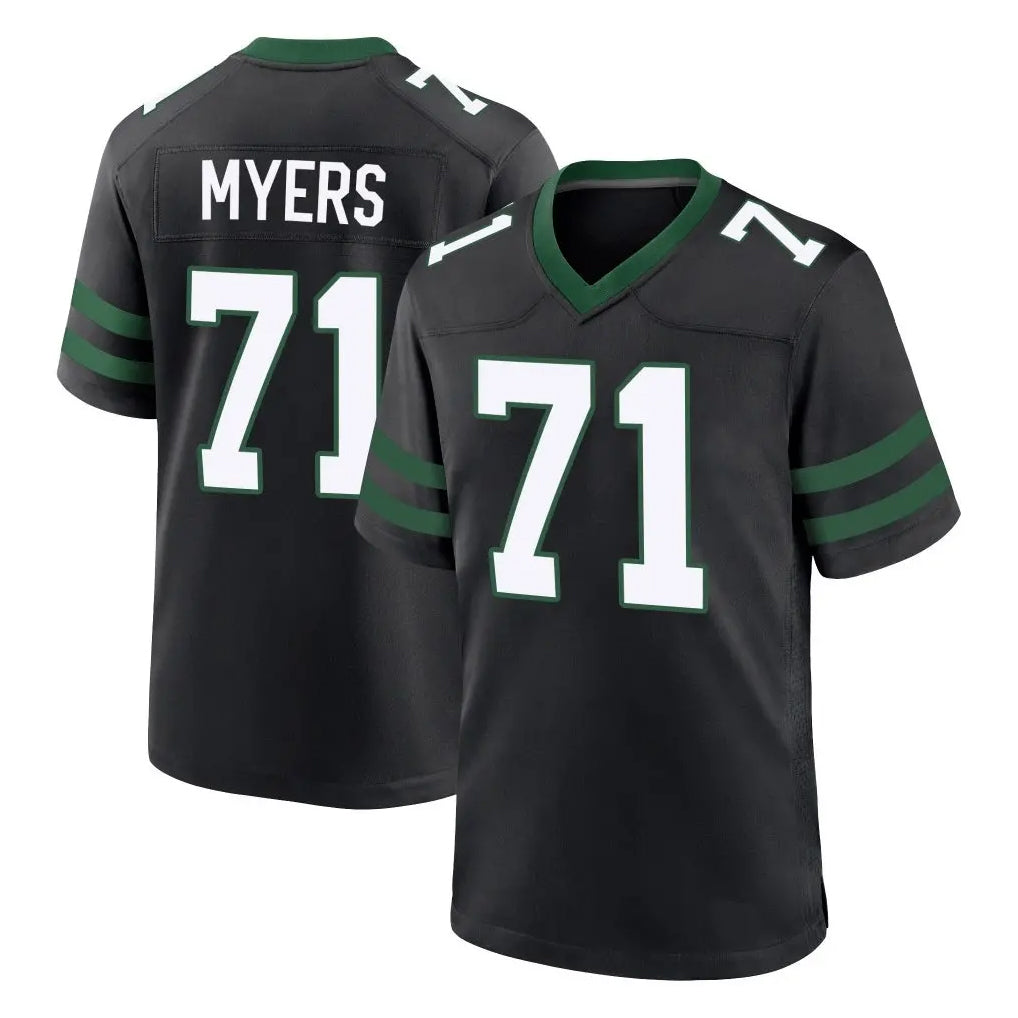 Tlead NY.Jets #71 Josh Myers Player Black Legacy Home Game Stitched Jerseys