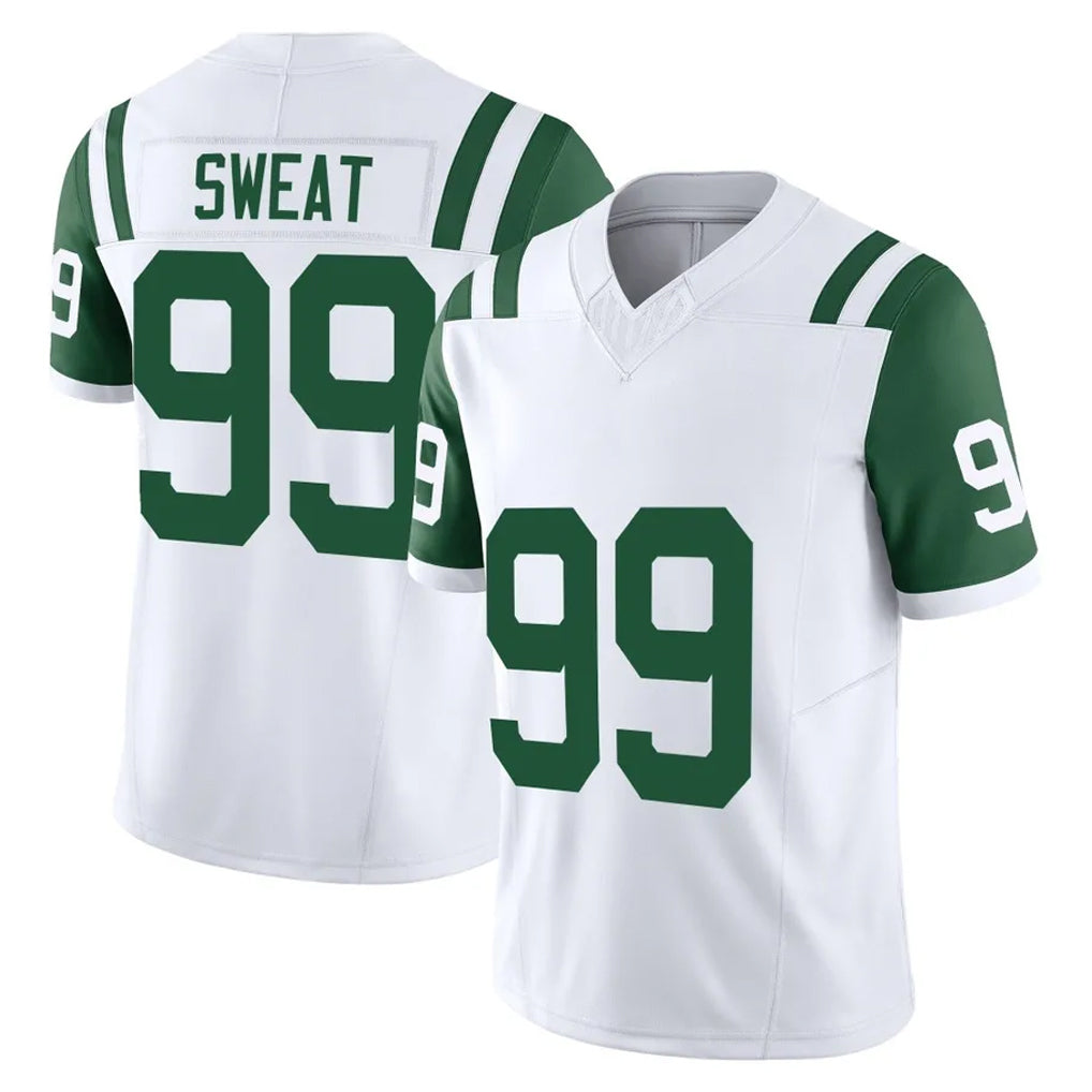 Tlead NY.Jets #99 T'Vondre Sweat Player White Limited Classic Vapor F.U.S.E. Home Game Stitched Jerseys