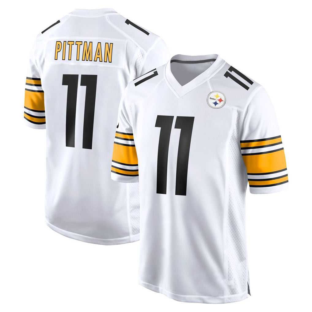 Tlead P.Steelers #11 Michael Pittman Jr. Player White Home Game Stitched Jerseys