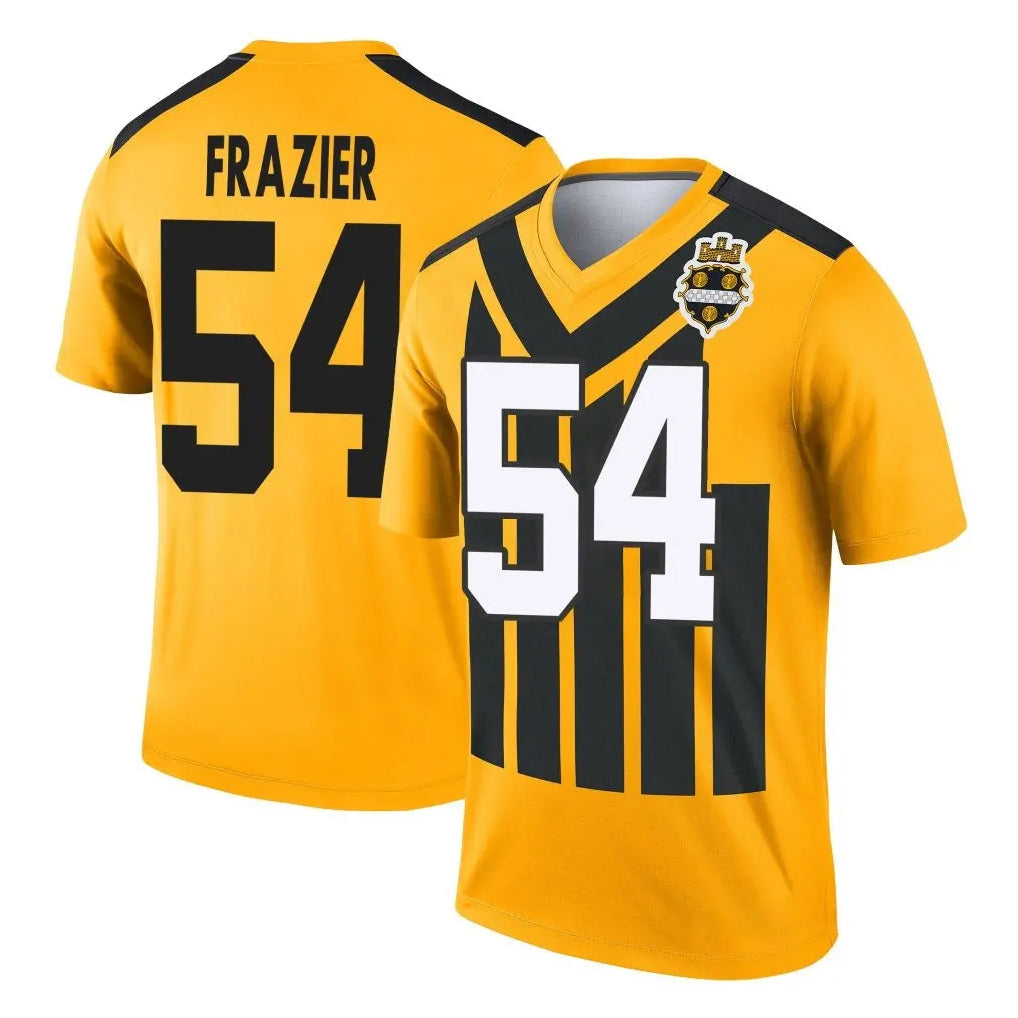Tlead P.Steelers #54 Zach Frazier Player Gold Legend Limited 1933 Throwback Performance Home Game Stitched Jerseys