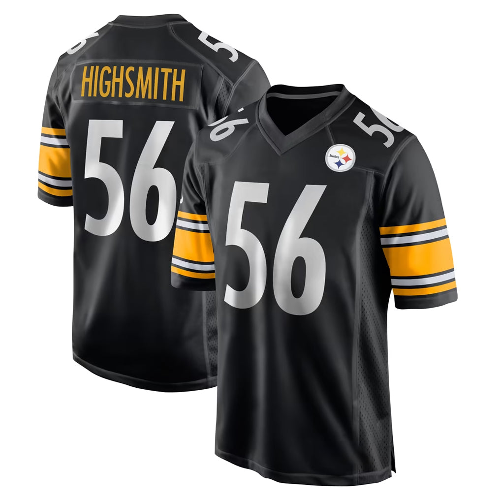 Tlead P.Steelers #56 Alex Highsmith Player Black Home Game Stitched Jerseys