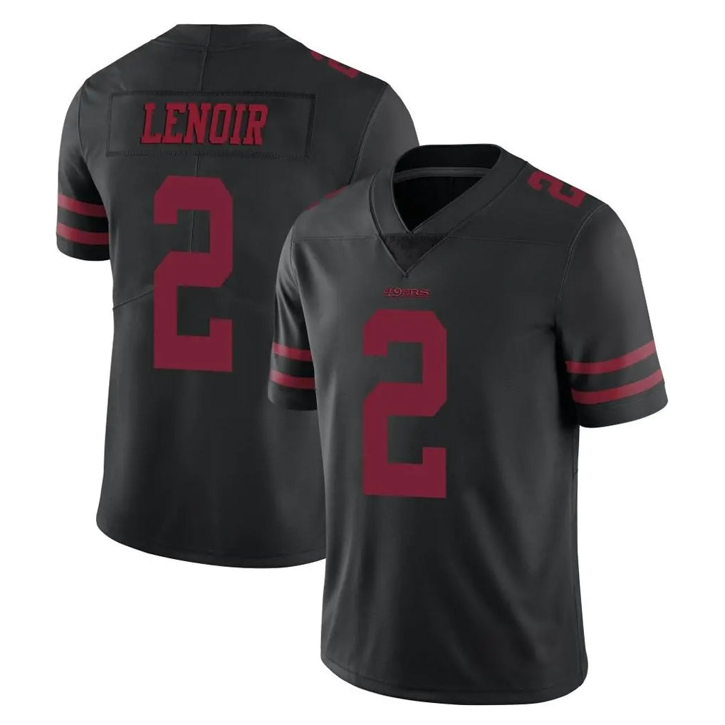 Tlead SF.49ers #2 Deommodore Lenoir Player Black Alternate Limited Vapor Untouchable Home Game Stitched Jerseys