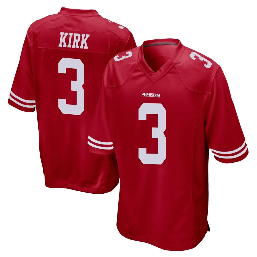 Tlead SF.49ers #3 Christian Kirk Player Red Home Game Stitched Jerseys