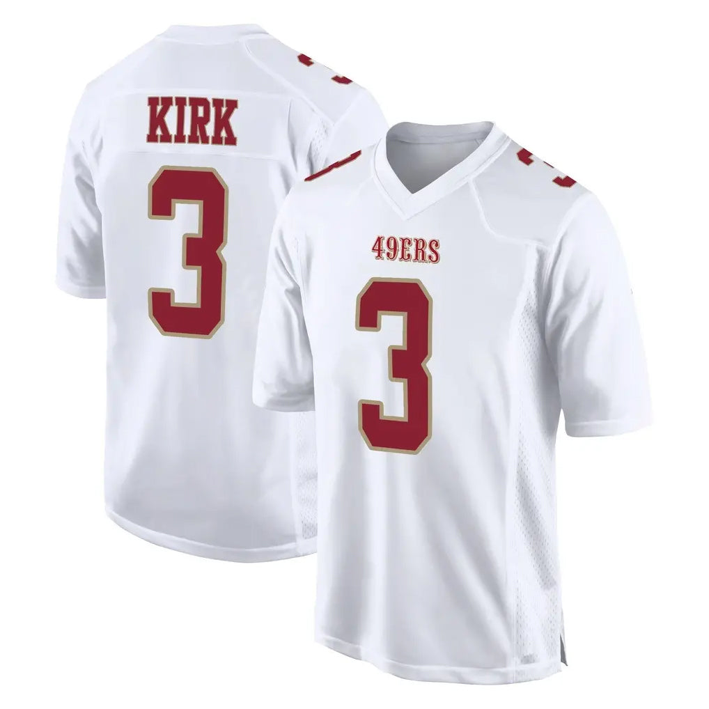 Tlead SF.49ers #3 Christian Kirk Player White Fashion Home Game Stitched Jerseys