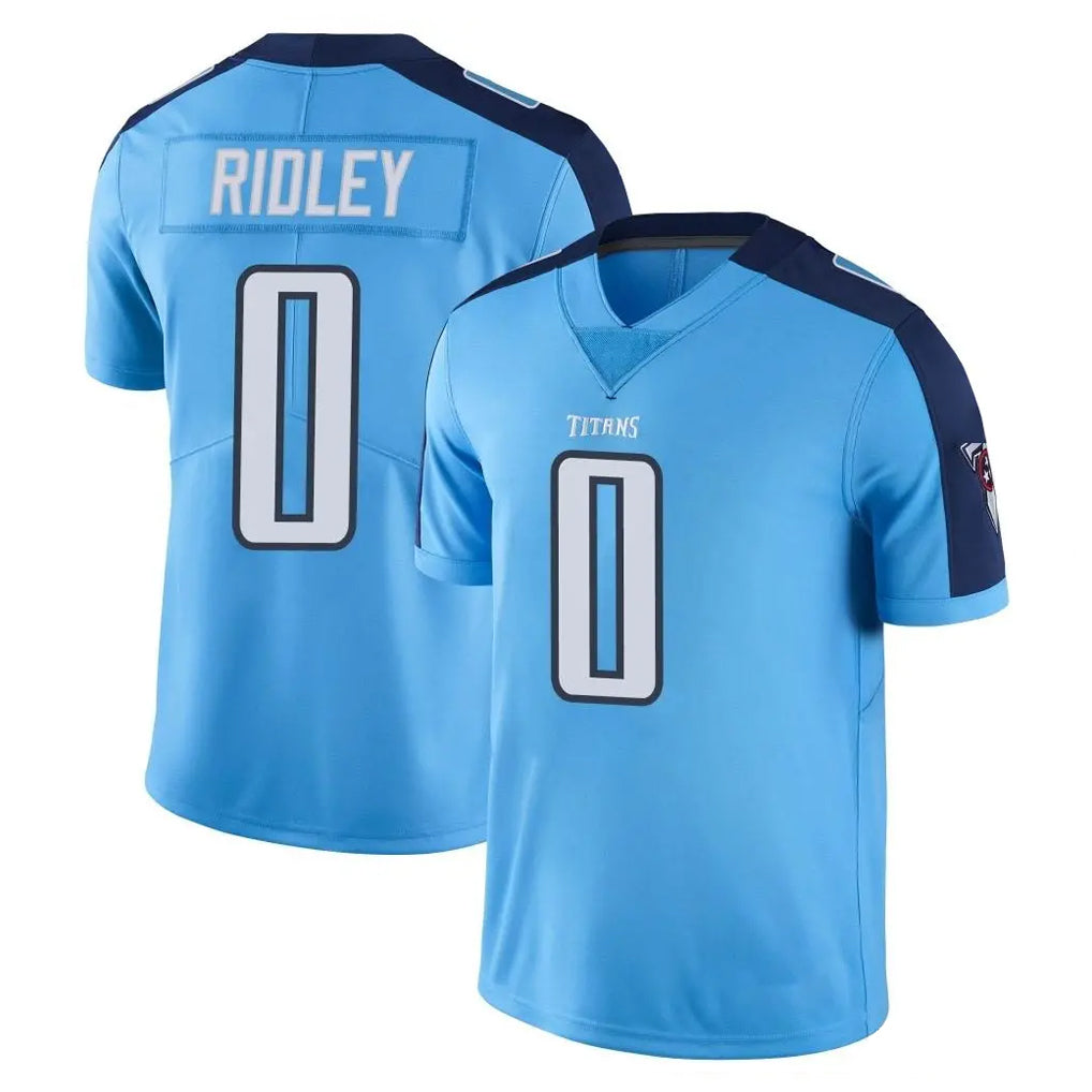 Tlead T.Titans #0 Calvin Ridley Player Light Blue Limited Color Rush Home Game Stitched Jerseys