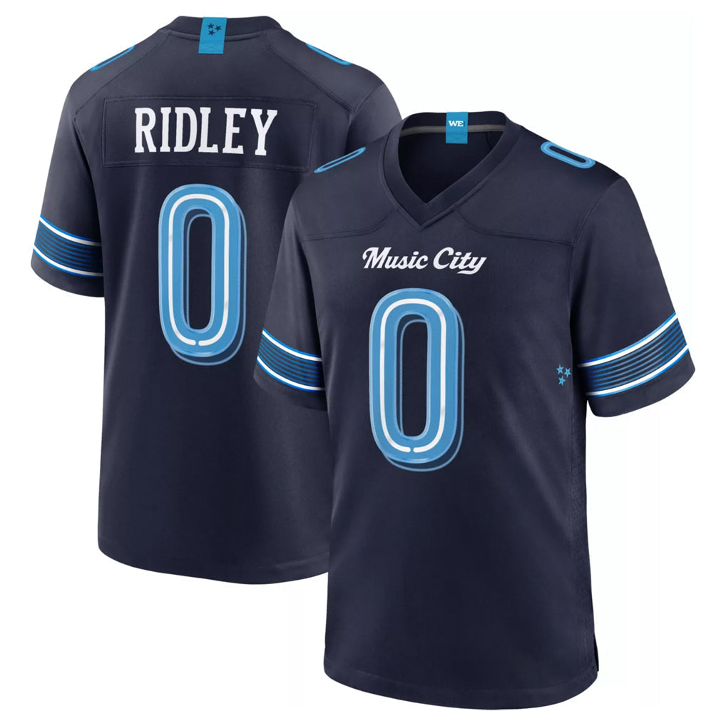 Tlead T.Titans #0 Calvin Ridley Player Navy 2026 Rivalries Collection Home Game Stitched Jerseys